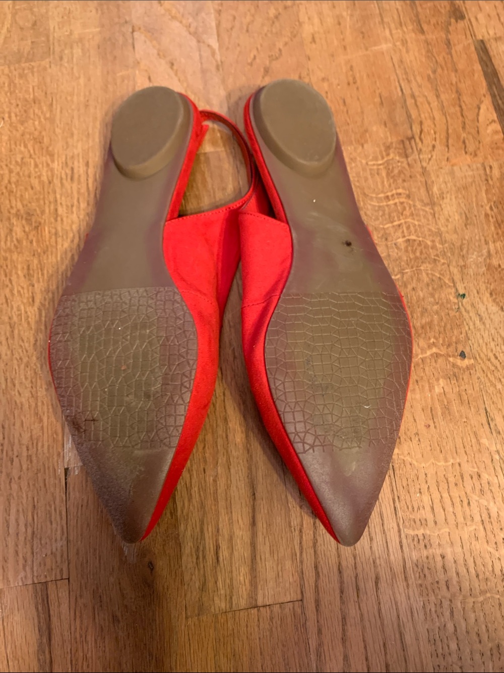 Red sling back flats by B.P. - Picture 2 of 2